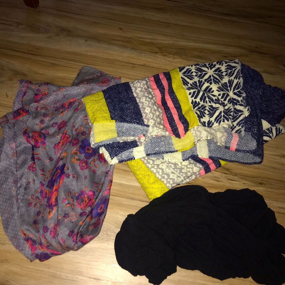 3 scarves